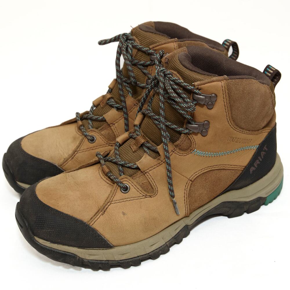 Ariat Skyline Mid Waterproof Brown Leather Hiking Boots Size 10